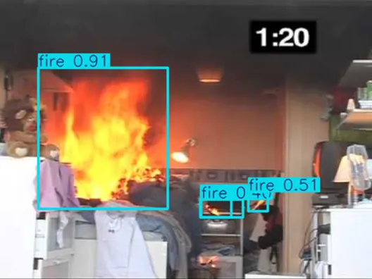 Object Detection of Fire and Smoke Using Deep Learning