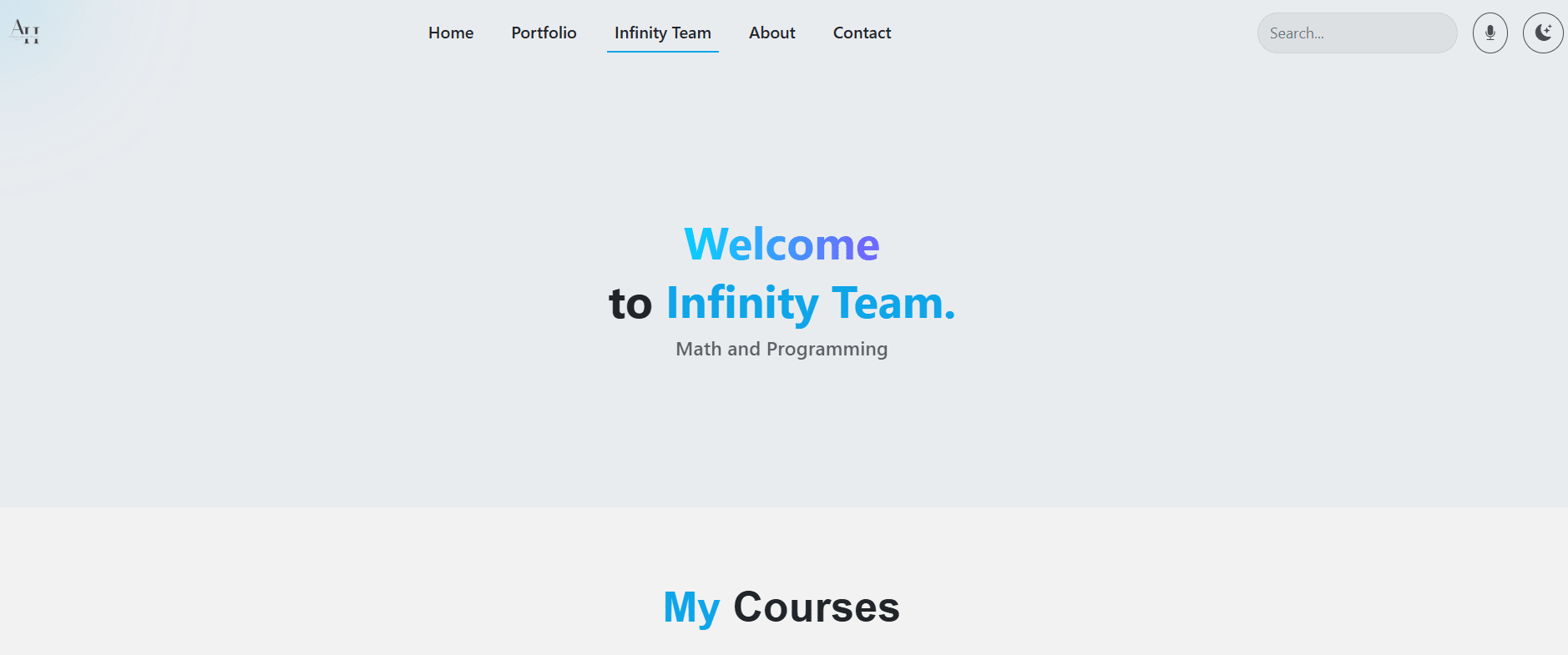 Personal Portfolio & Infinity Team Platform gallery image 3