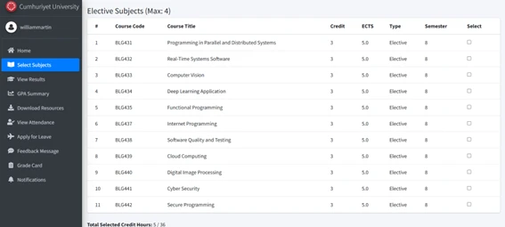 Student Elective Course Recommendation System gallery image 5